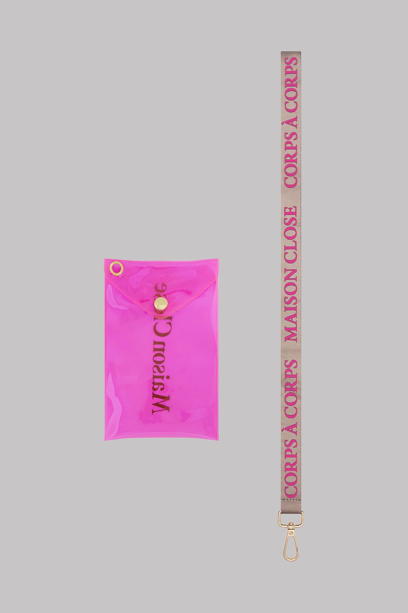 Pouch with Keychain - Corps à Corps | Black