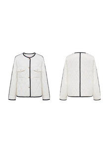 Parisian-Style Cotton Jacket | White