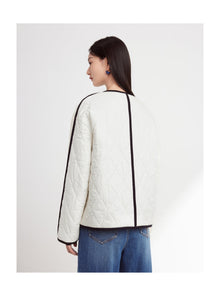 Parisian-Style Cotton Jacket | White