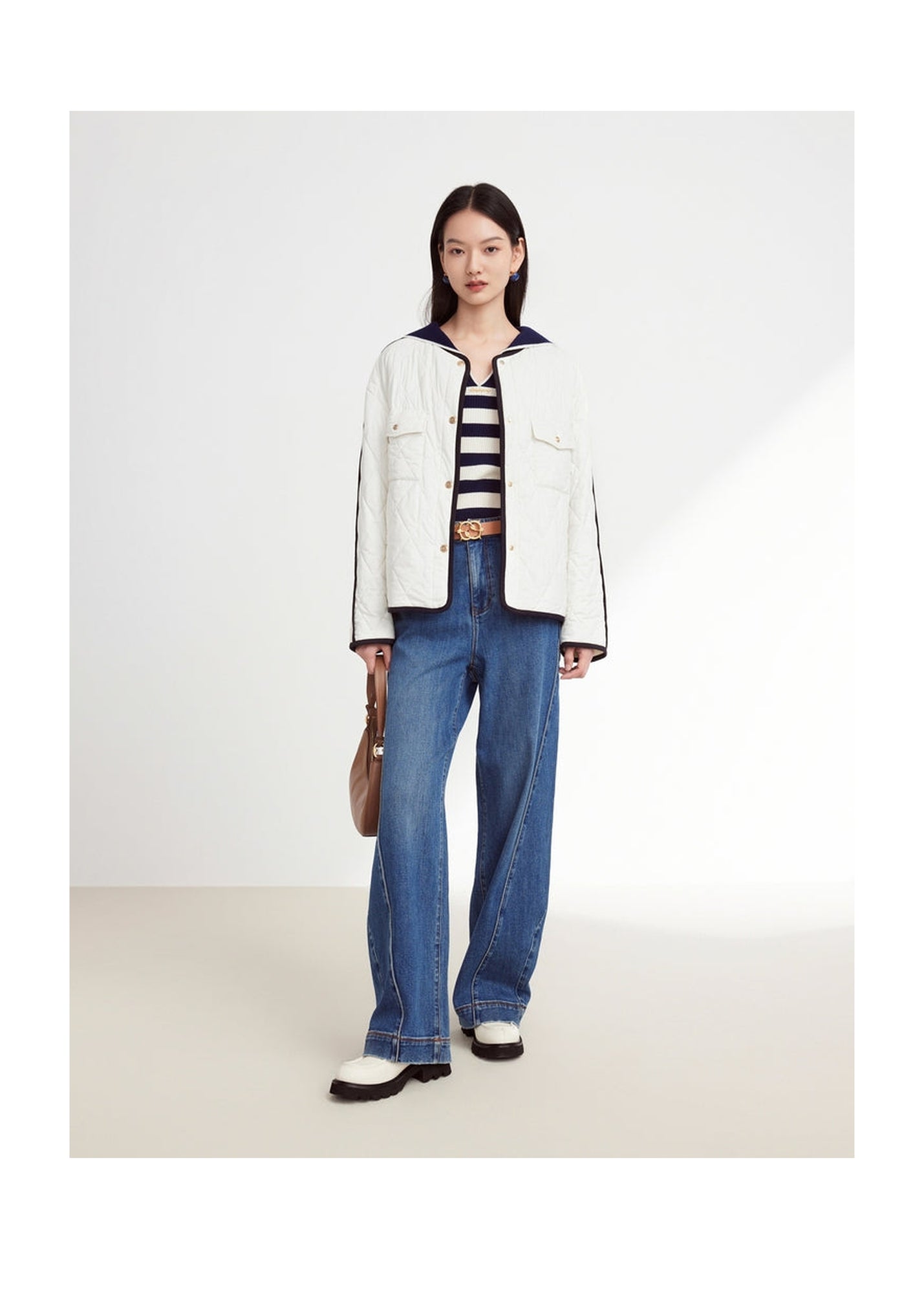 Parisian-Style Cotton Jacket | White