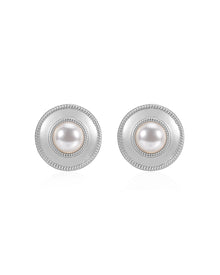 The Pearl Statement Studs | Silver