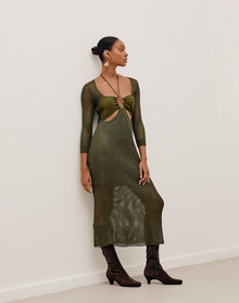 Penny Long Dress | Avocado