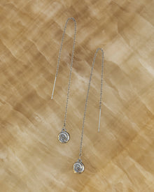Seashell Threader Earrings | Silver