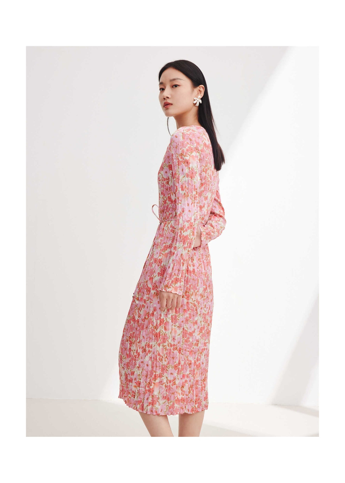 Pleated Dress | Pink