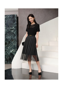 Pleated Skirt | Black