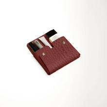Croco Medium Pouch | Brown