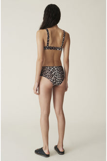 Print Recycled Bikini Top | Leopard