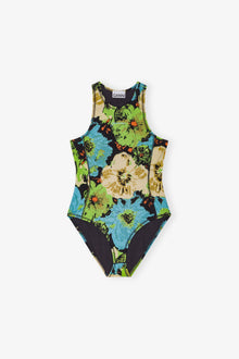 Printed Lycra Jersey Bodystocking | Multicolour