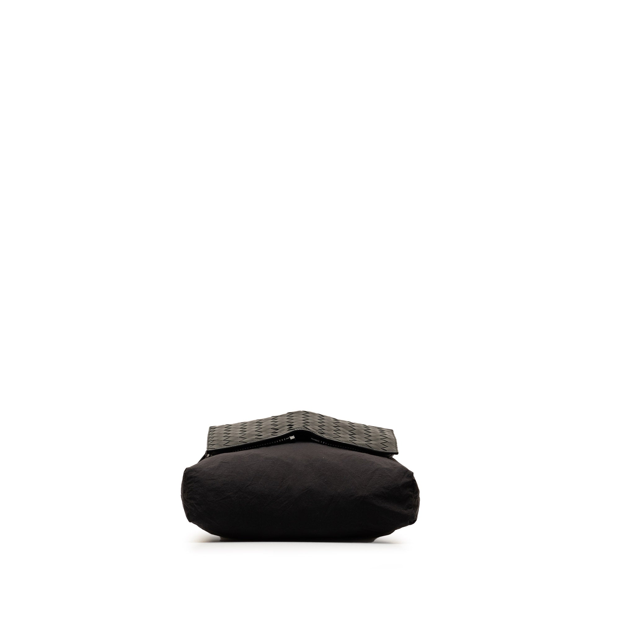 Bottega Veneta | Pre-Owned Intrecciato and Nylon Foldable Tote | Black