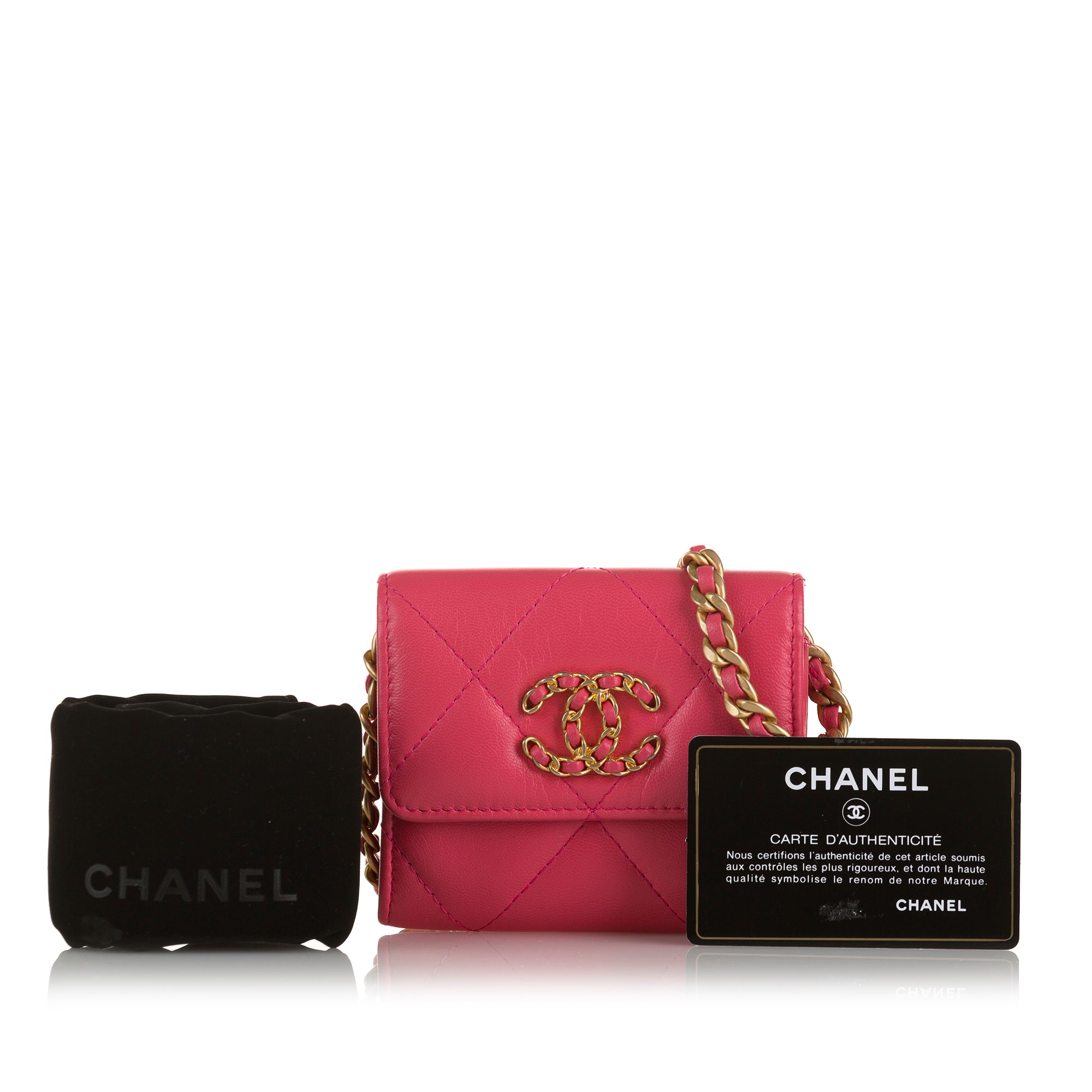 Chanel | Pre-Owned 19 Flap Wallet on Chain | Pink