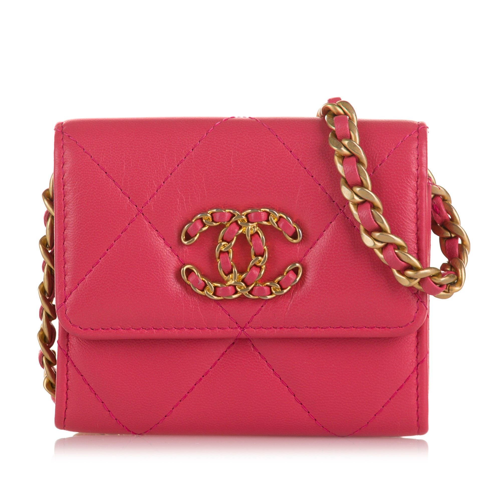 Chanel | Pre-Owned 19 Flap Wallet on Chain | Pink