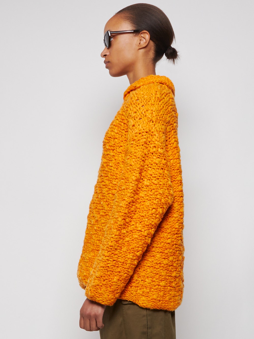 Proenza Schouler | Oversized Hand Knit Sweater | Marigold