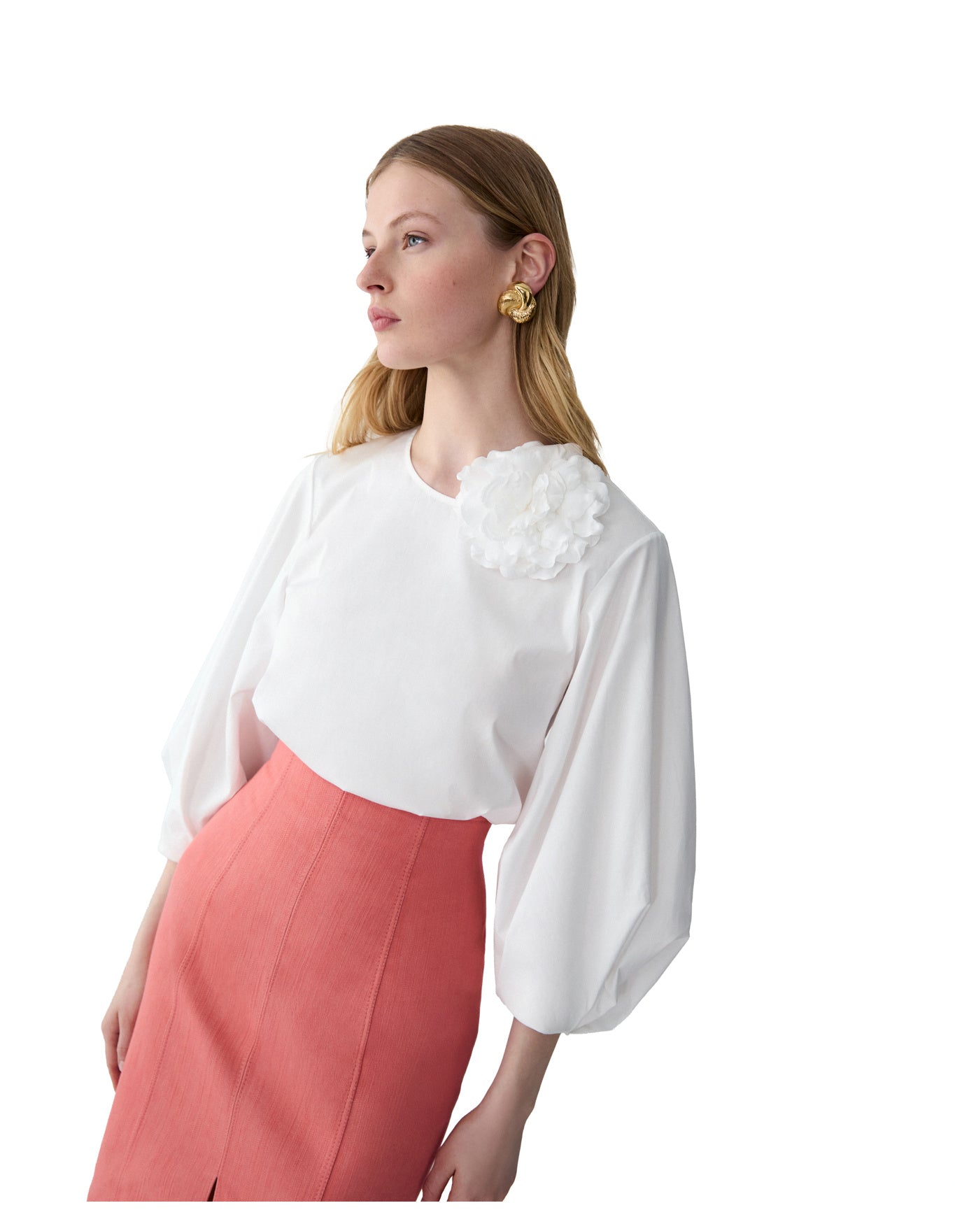 High Waist Midi Skirt | Sunset