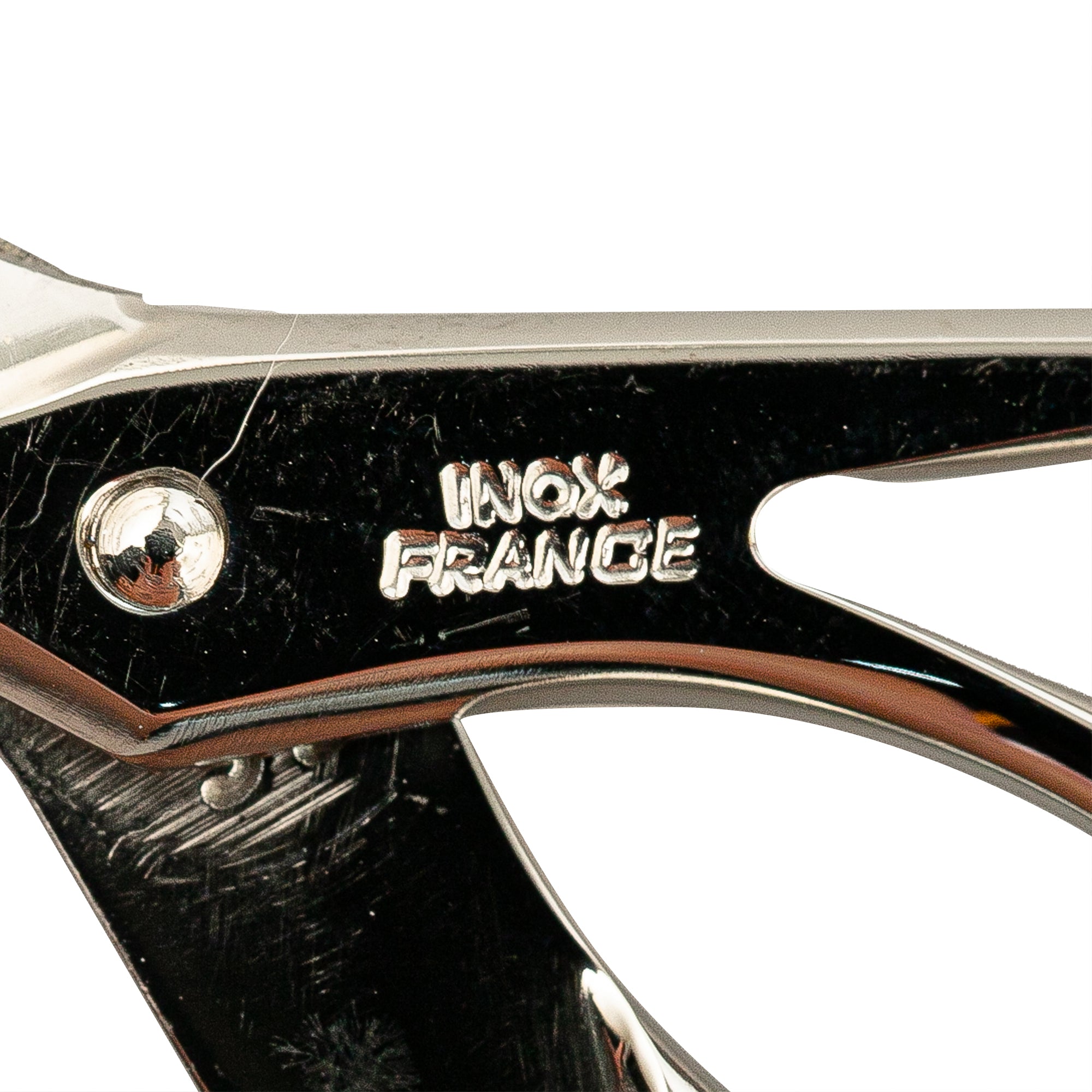 Hermès | Pre-Owned Stainless Steel Scissors with Leather Case | SilverBrownBrownBrown