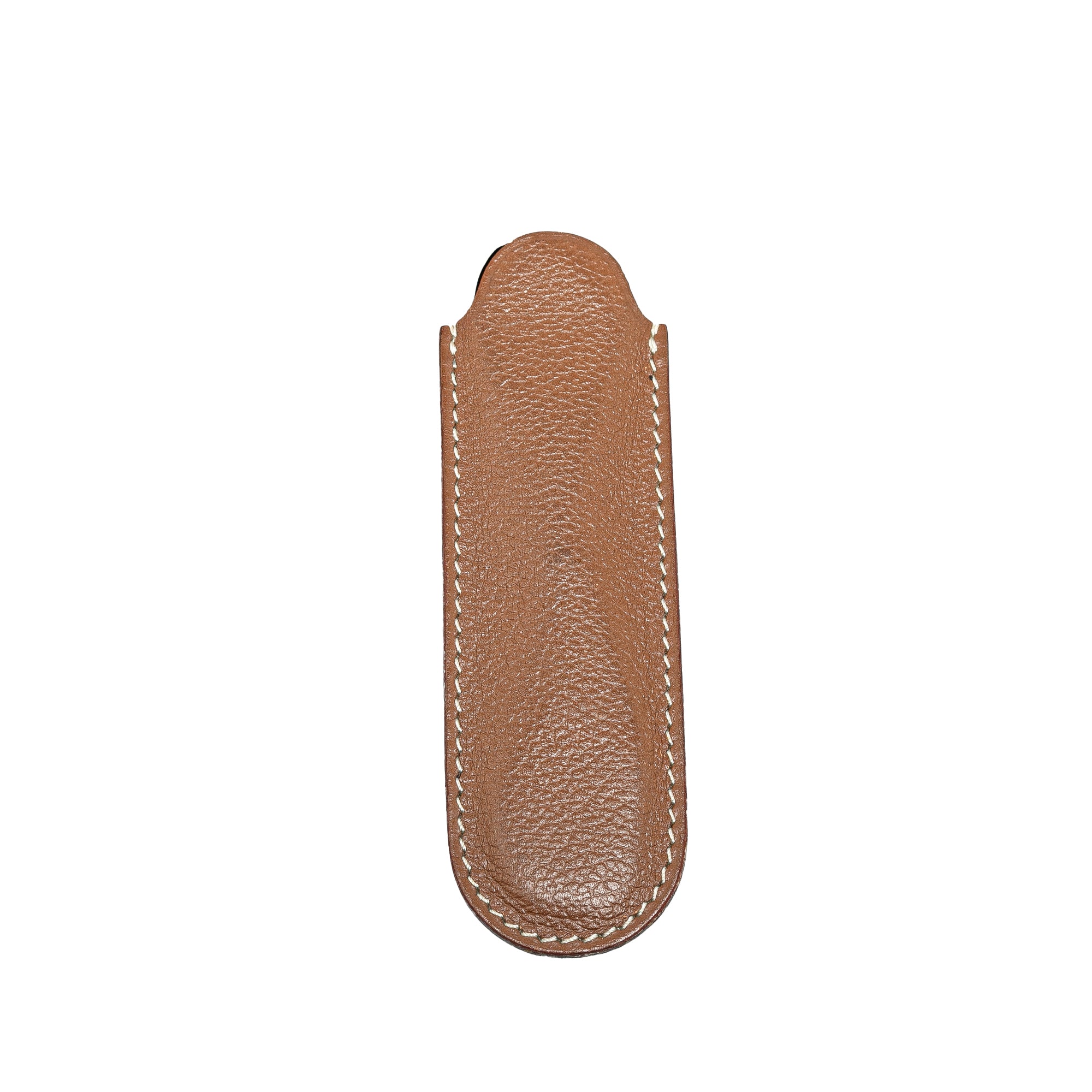 Hermès | Pre-Owned Stainless Steel Scissors with Leather Case | SilverBrownBrownBrown