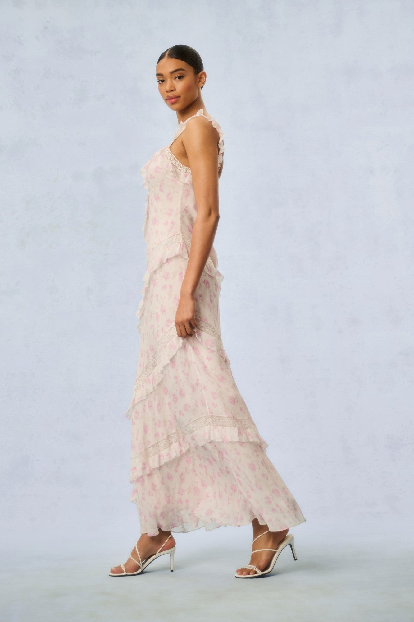 Radiance Heirloom Print Maxi Dress | Sterling Dusk