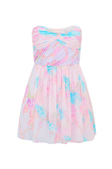 Rayne Floral Chiffon Mini Dress | Tropic Petal