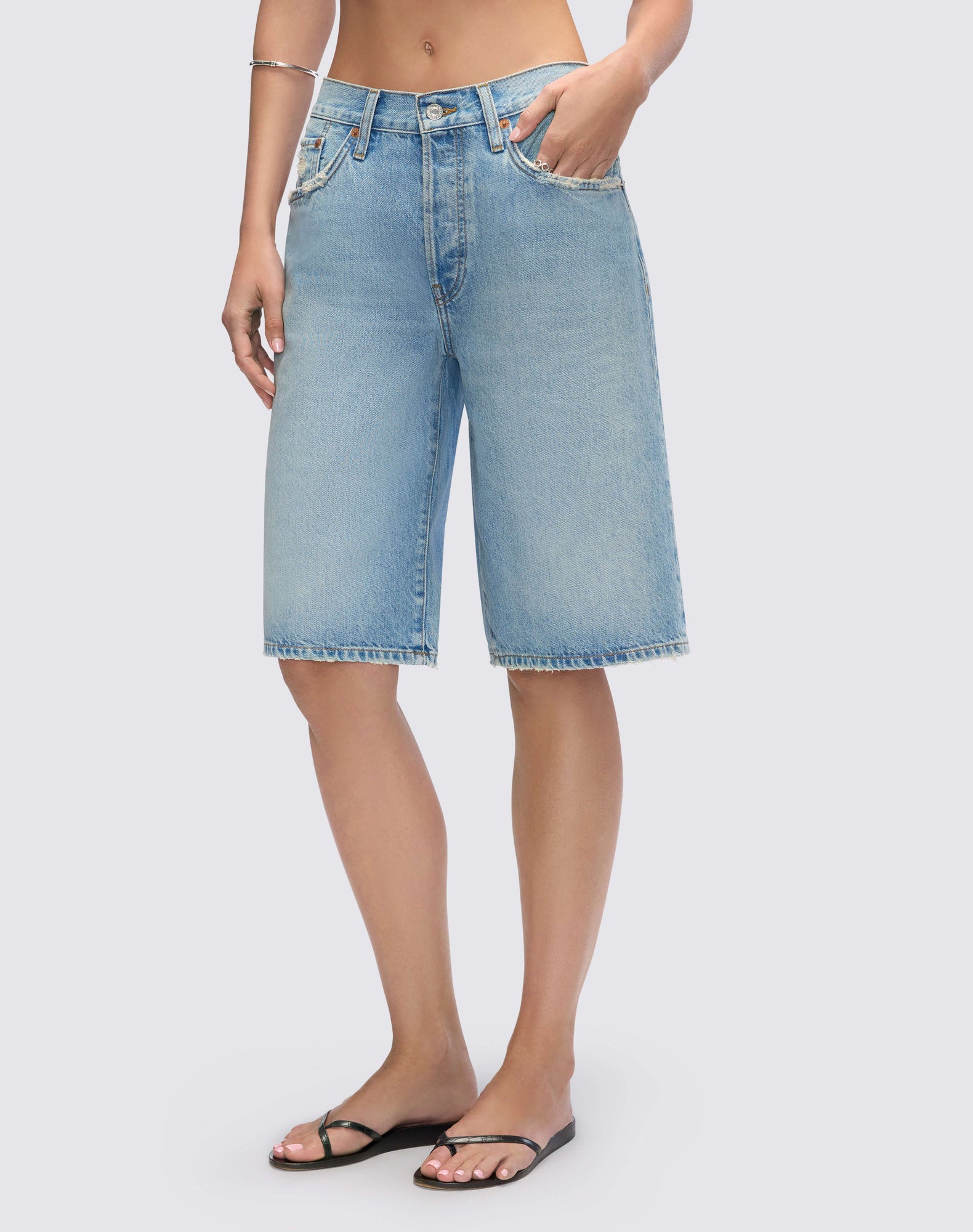 Womens | Skater Short | Aged Worn Blue