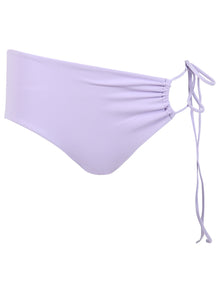 Women | Christopher Esber | Ruched Side Tie Brief Bikini Bottom | Chalky Lilac