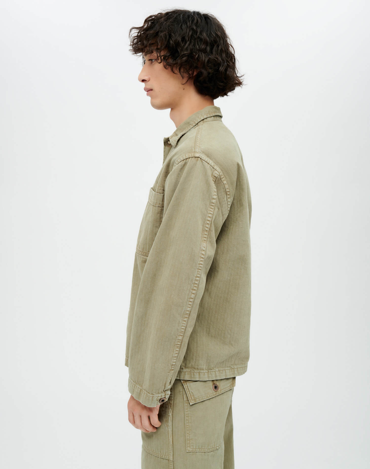 Mens | Cadet Shirt Jacket | Dirty Sage