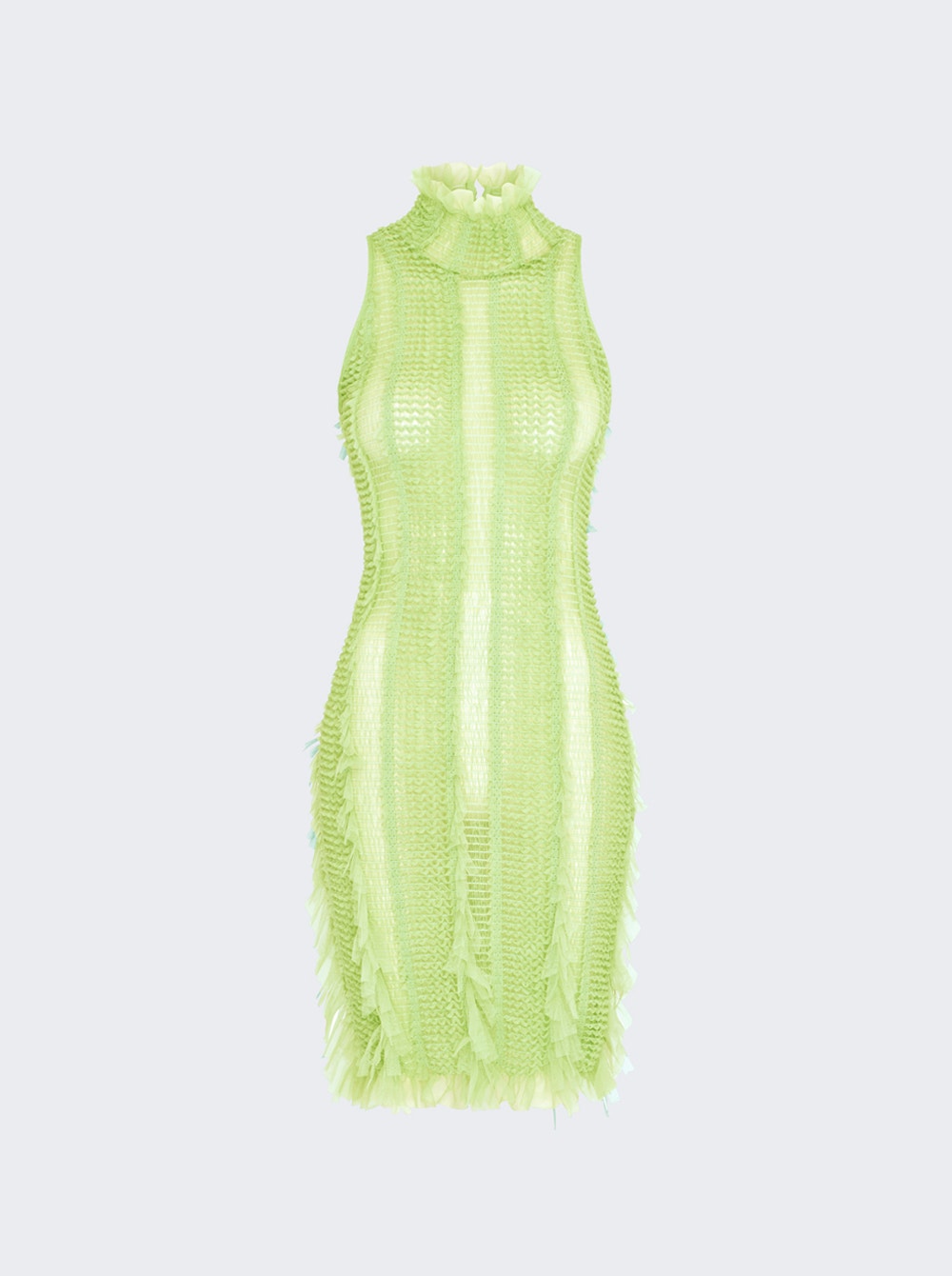 Women | Roberta Einer | Angel Sheer Mini Dress | Green