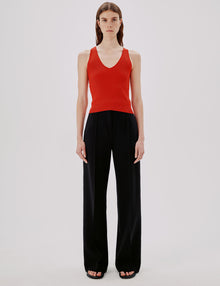 Women | Reversible V Tank | Tomato