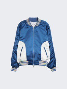 Men | Rhude | Chamonix Ski Souvenir Bomber Jacker And White | Blue