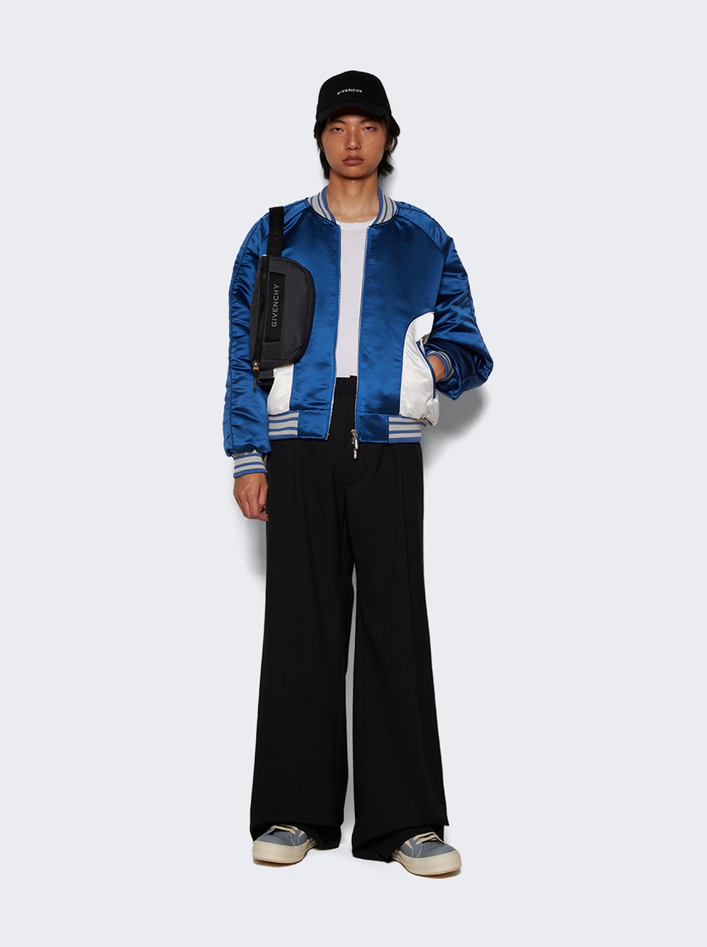 Men | Rhude | Chamonix Ski Souvenir Bomber Jacker And White | Blue