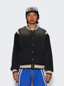 Men | Rhude | Denim Lighting Bomber Jacket | Black
