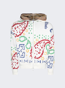 Men | Rhude | Bandana Knit Full Zip Sweater Multicolor | Multi
