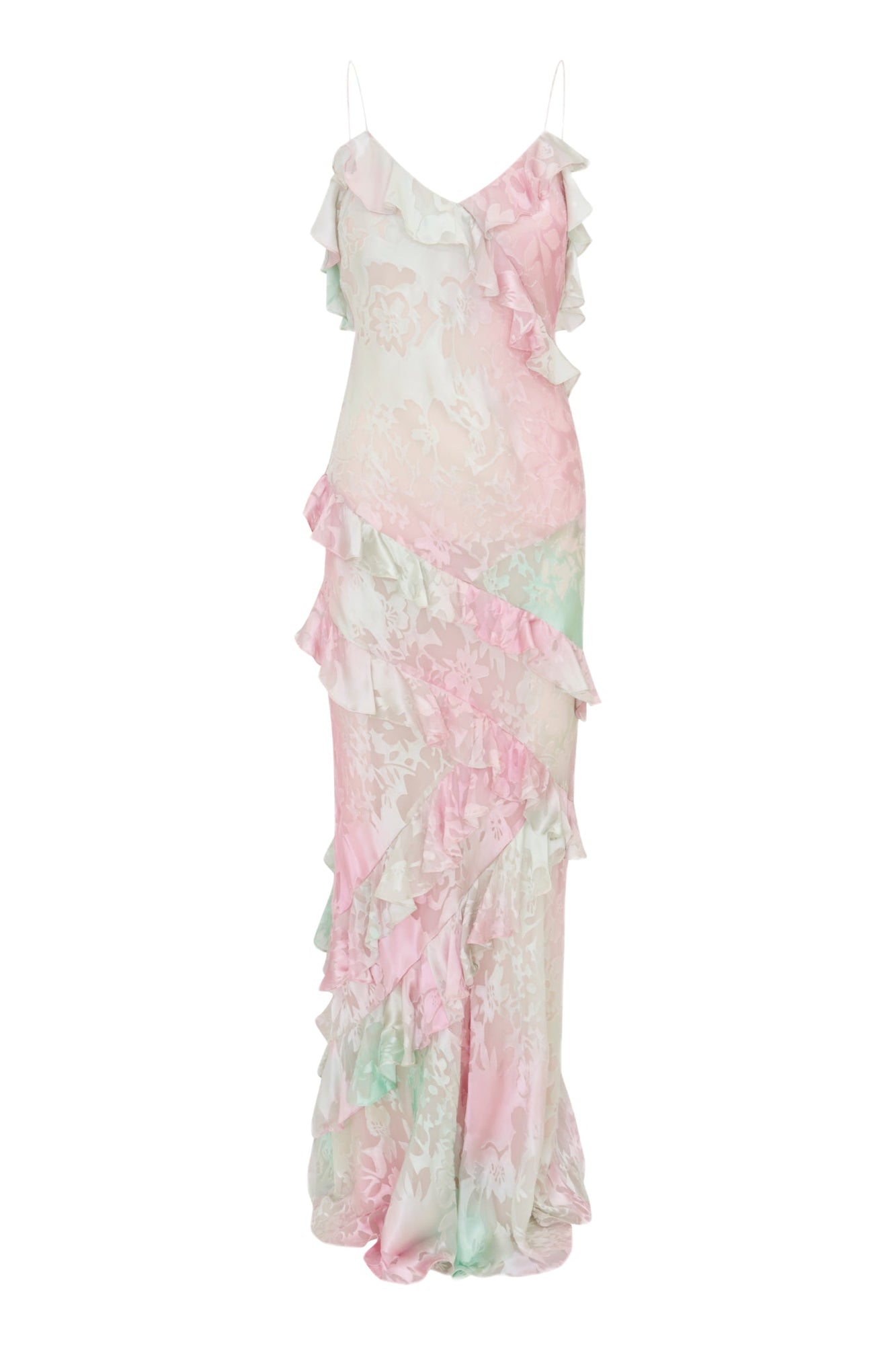 Rialto Pastel Ruffle Maxi Dress | Lilac Spring