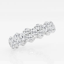 4.00 CT Round Lab-Grown Diamond | Eternity Band Ring | 14K White Gold | G Color | SI Clarity