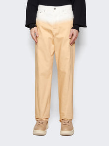 Men | Lanvin | Twisted Pants With A Gradient Effect | Abricotine