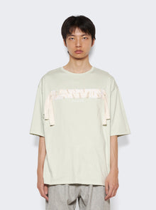 Men | Lanvin | Curb Embroidered T-shirt | Sage Green