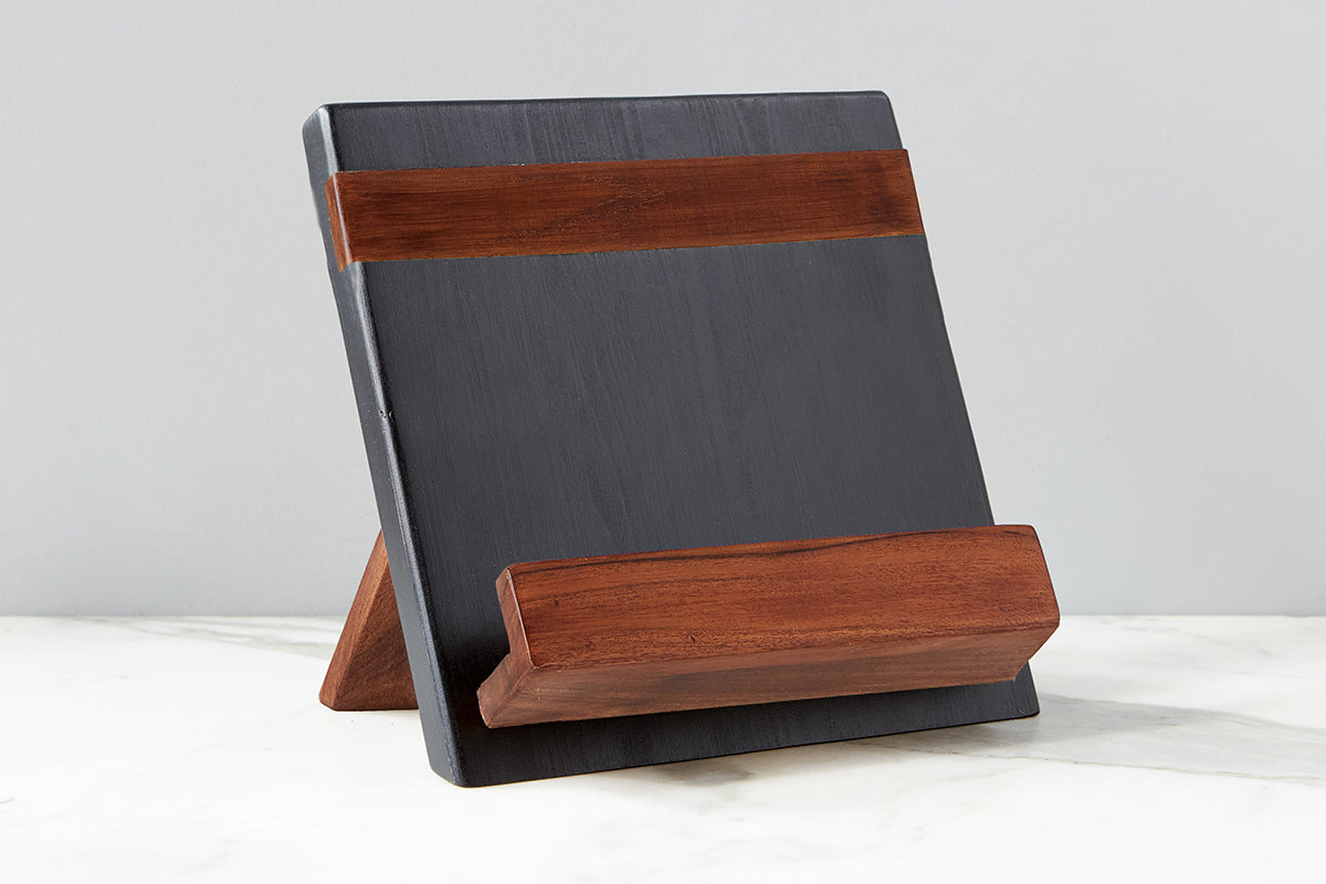 Modern iPad/Cookbook Holder | Black