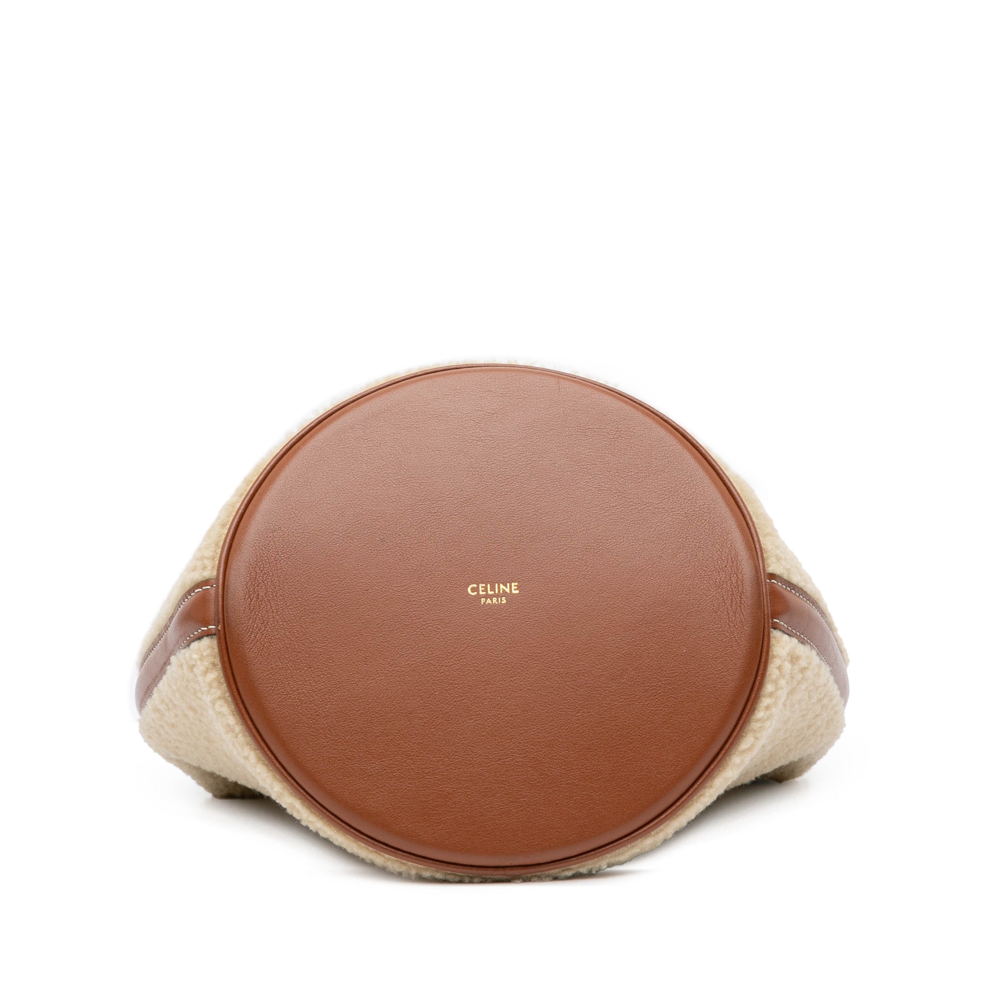 Celine | Pre-Owned Shearling Bucket 16 | Brown