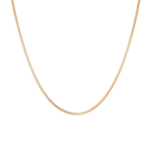 Round Box Chain Necklace Vermeil 14k Yellow Gold 16in 18in 20in 22in First