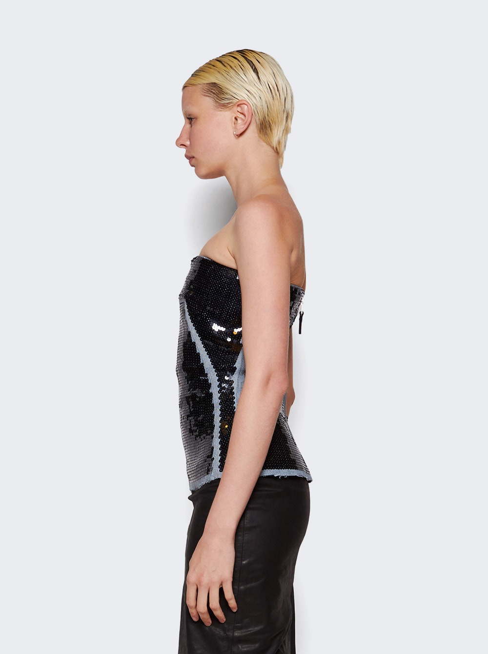 Women | Rick Owens | Embroidered Denim Top