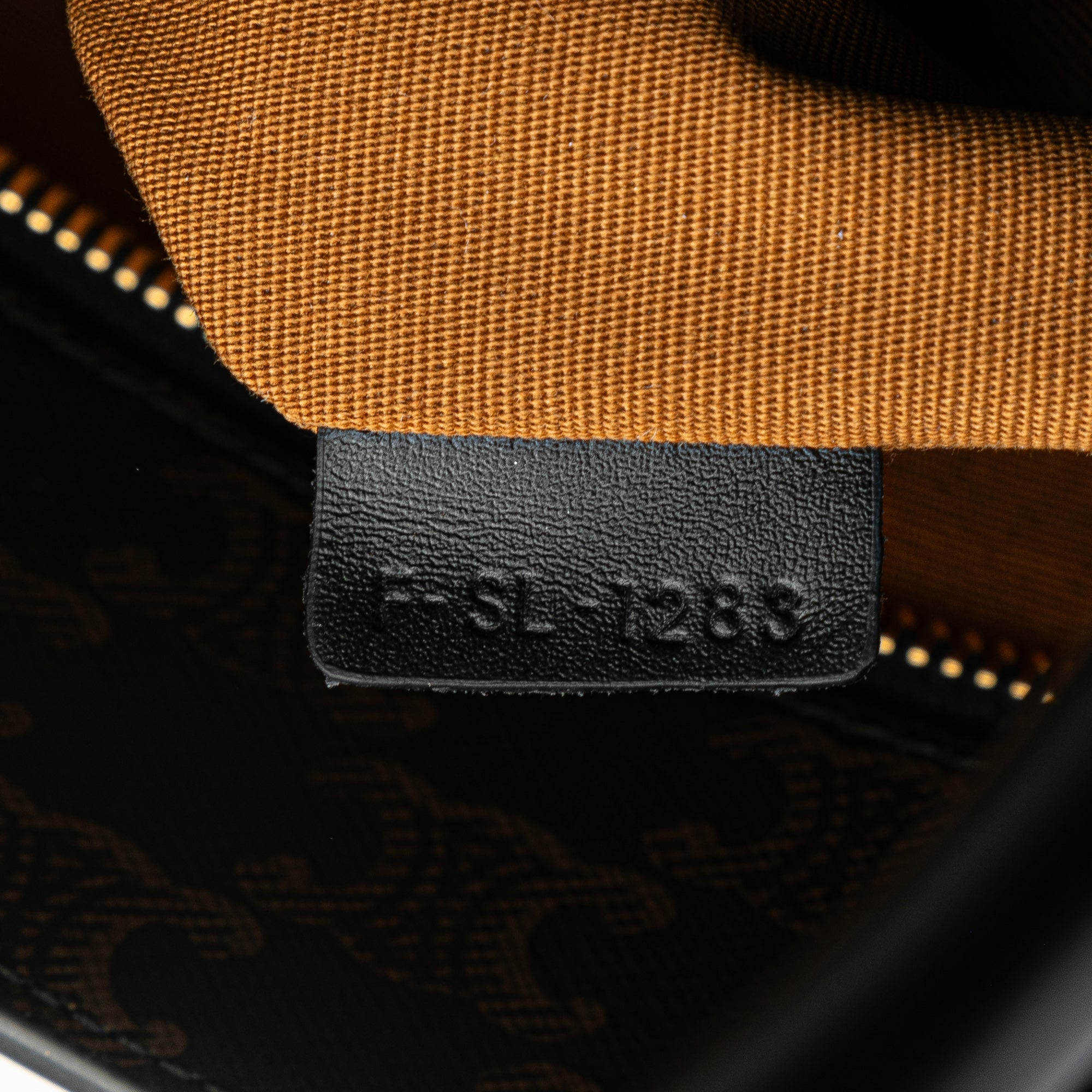 Celine | Pre-Owned Medium Triomphe Coated Canvas Vertical Cabas Satchel | Black