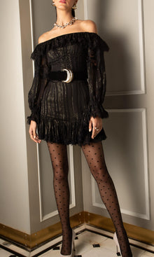 Womens | Adina Viscose Short Skirt | Black