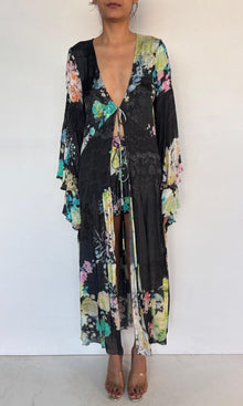 Womens | Aita Viscose Crepe Jacquard Cape | Black