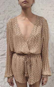 Rococo Sand | Aria Tan Bodysuit | Tan