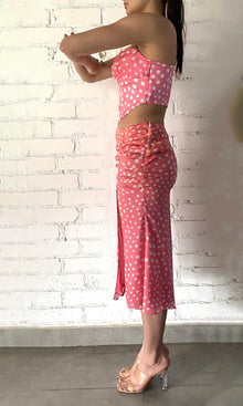 Womens | Blaire Polyester Satin Skirt | Pink
