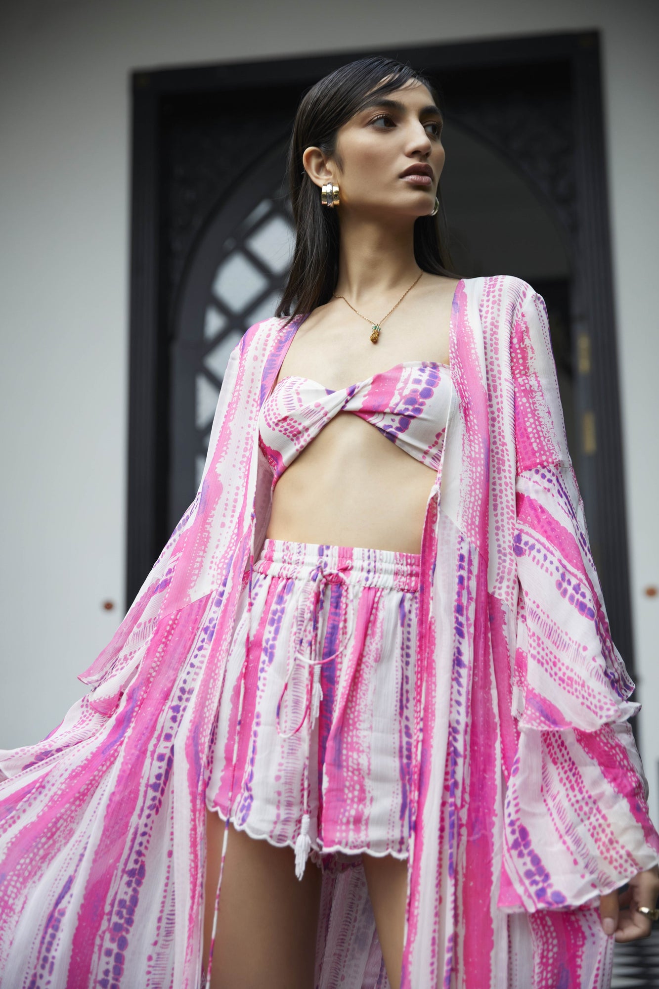 Rococo Sand | Cherie Cape | Pink/Purple