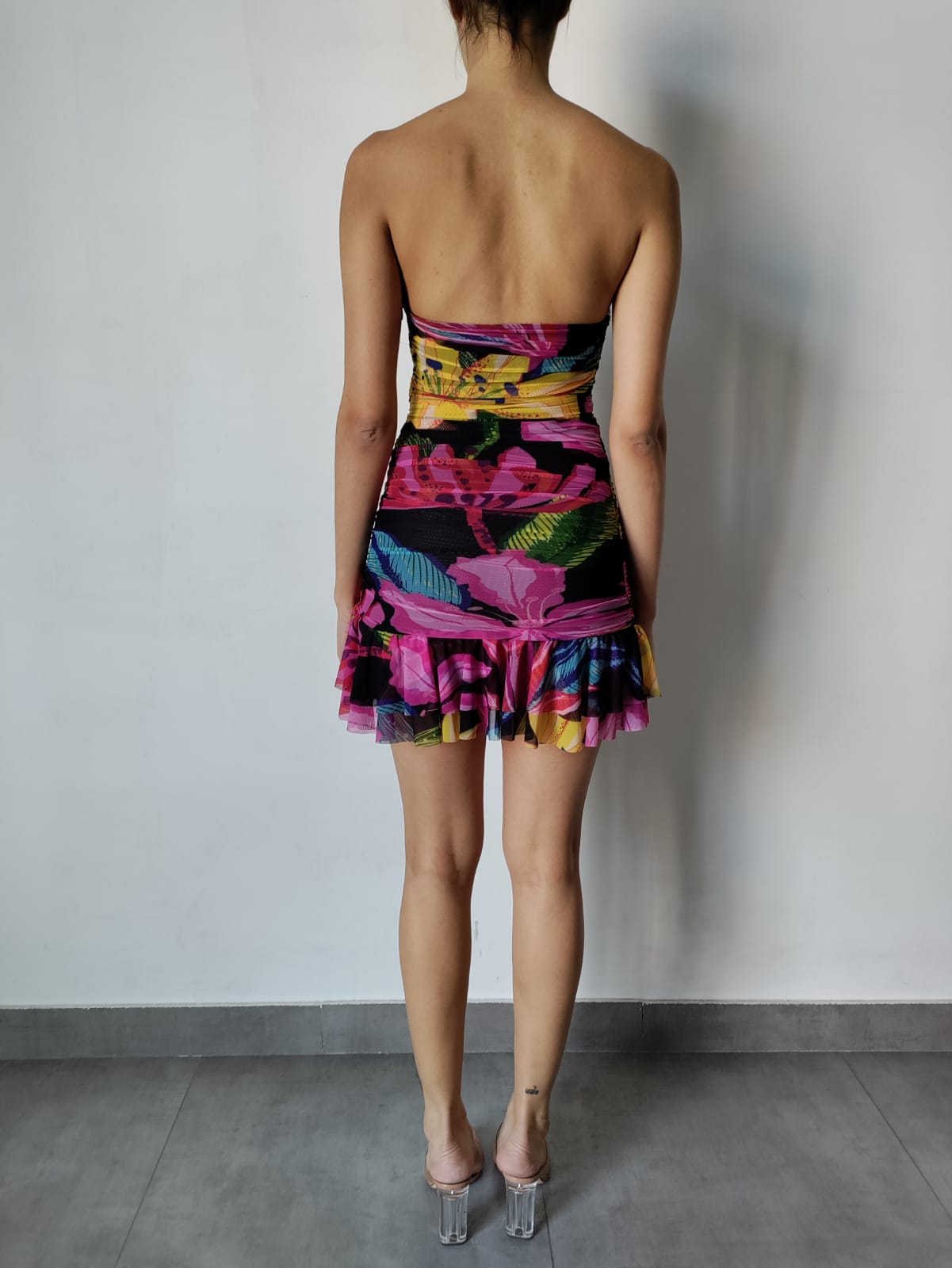 Rococo Sand | Chris Mini Dress | Black Multi
