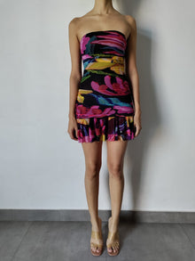 Rococo Sand | Chris Mini Dress | Black Multi