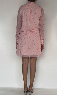 Womens | Inv Viscose Georgtte Dobby Short Dress | Pink