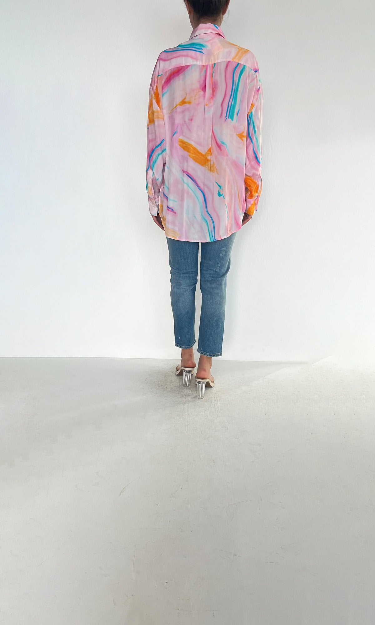 Womens | Inv Viscose Solid Crepe Megan Shirt | Pink