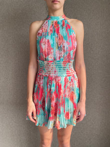 Rococo Sand | Ivy Short Halter-Neck Dress | Multicolor
