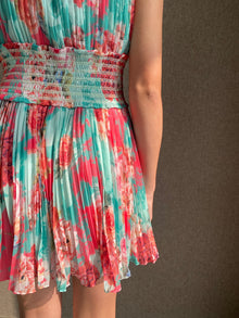 Rococo Sand | Ivy Short Halter-Neck Dress | Multicolor